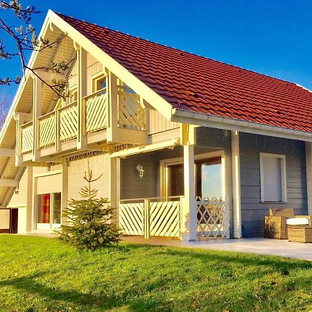 Chalet Le Flocon Bleu - Mauselaine Avec Vue Sur Le Lac De Gerardmer Exterior photo