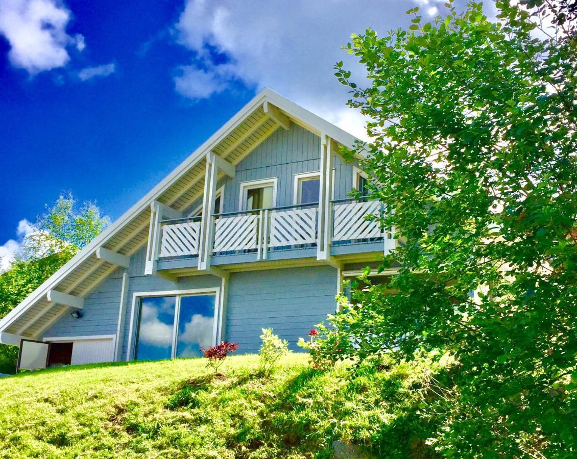 Chalet Le Flocon Bleu - Mauselaine Avec Vue Sur Le Lac De Gerardmer Exterior photo